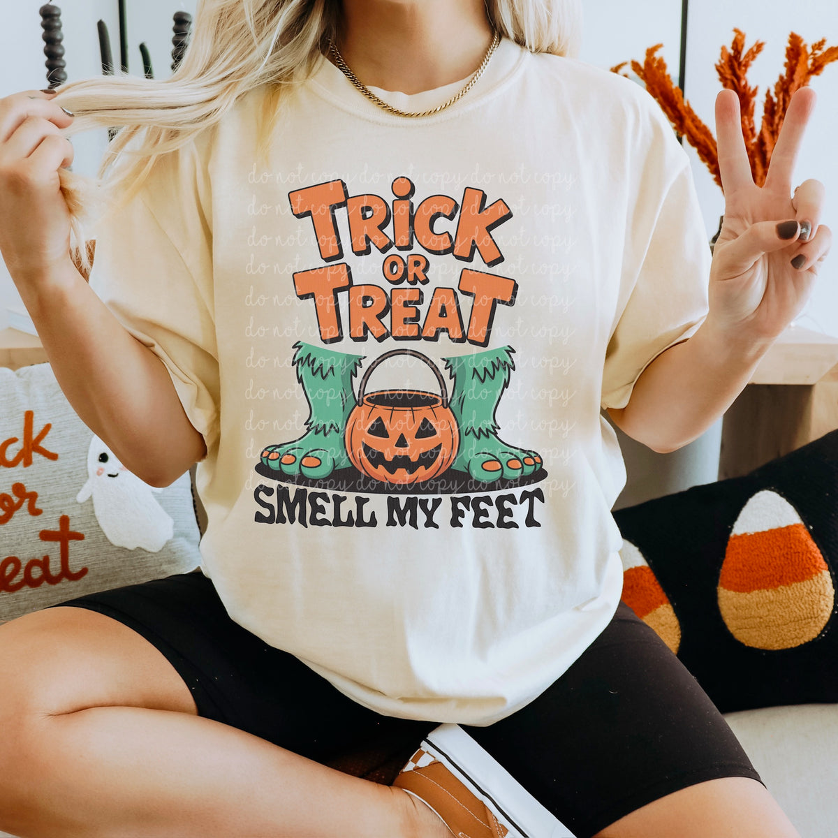 Trick or treat smell my feet DTF Transfer
