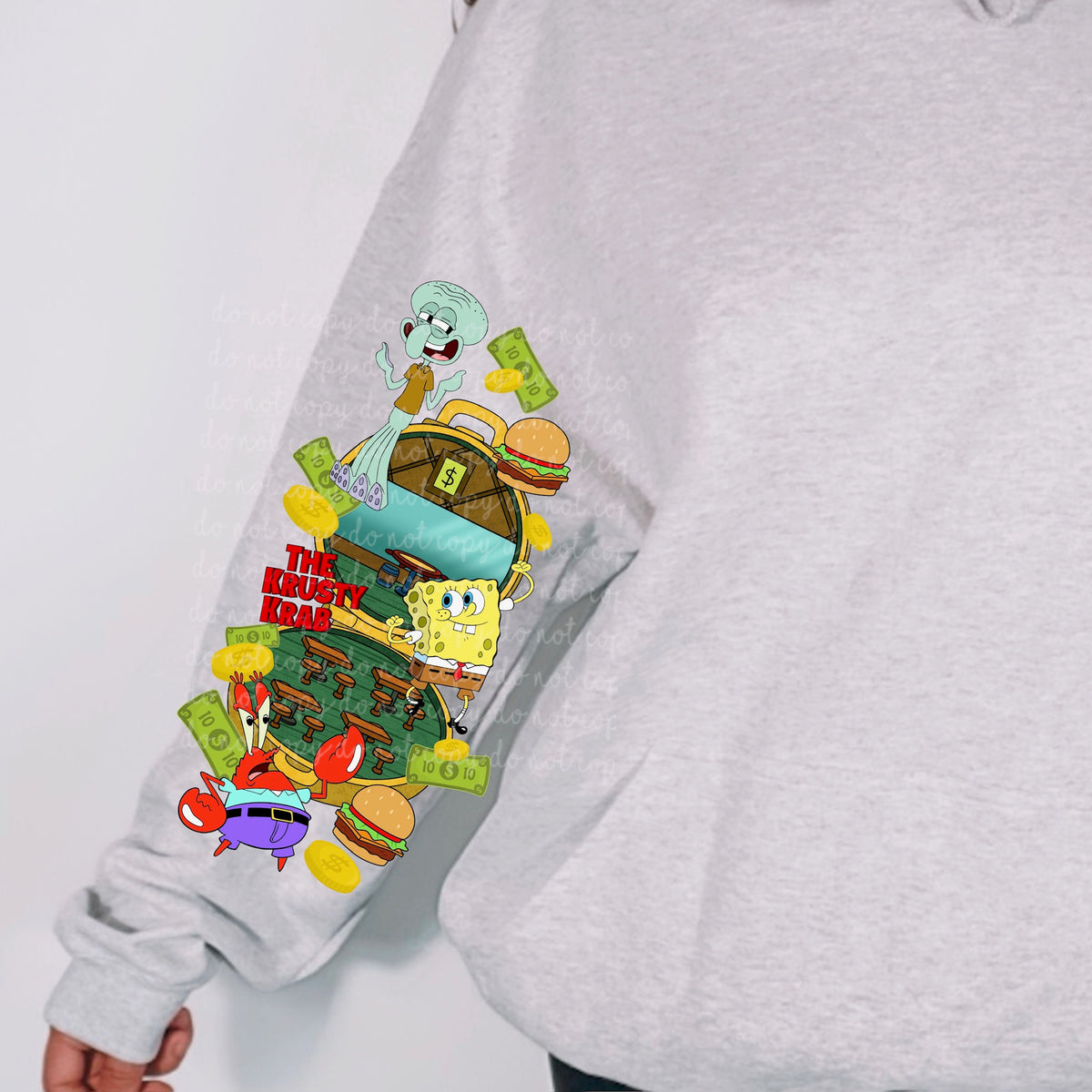 Krusty Polly style SLEEVE 115436 DTF transfer