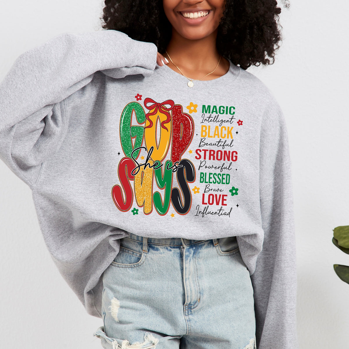 God says she is DTF Transfer