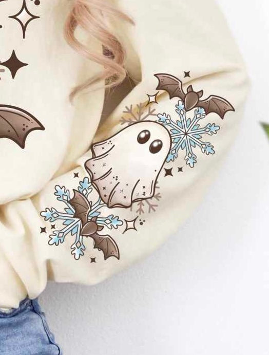 Seasonal ghost sleeve (CSC) 65733 DTF transfer