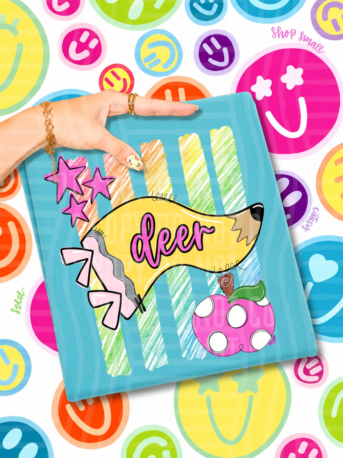 deer pencil flag (CAPLINGER) DTF Transfer