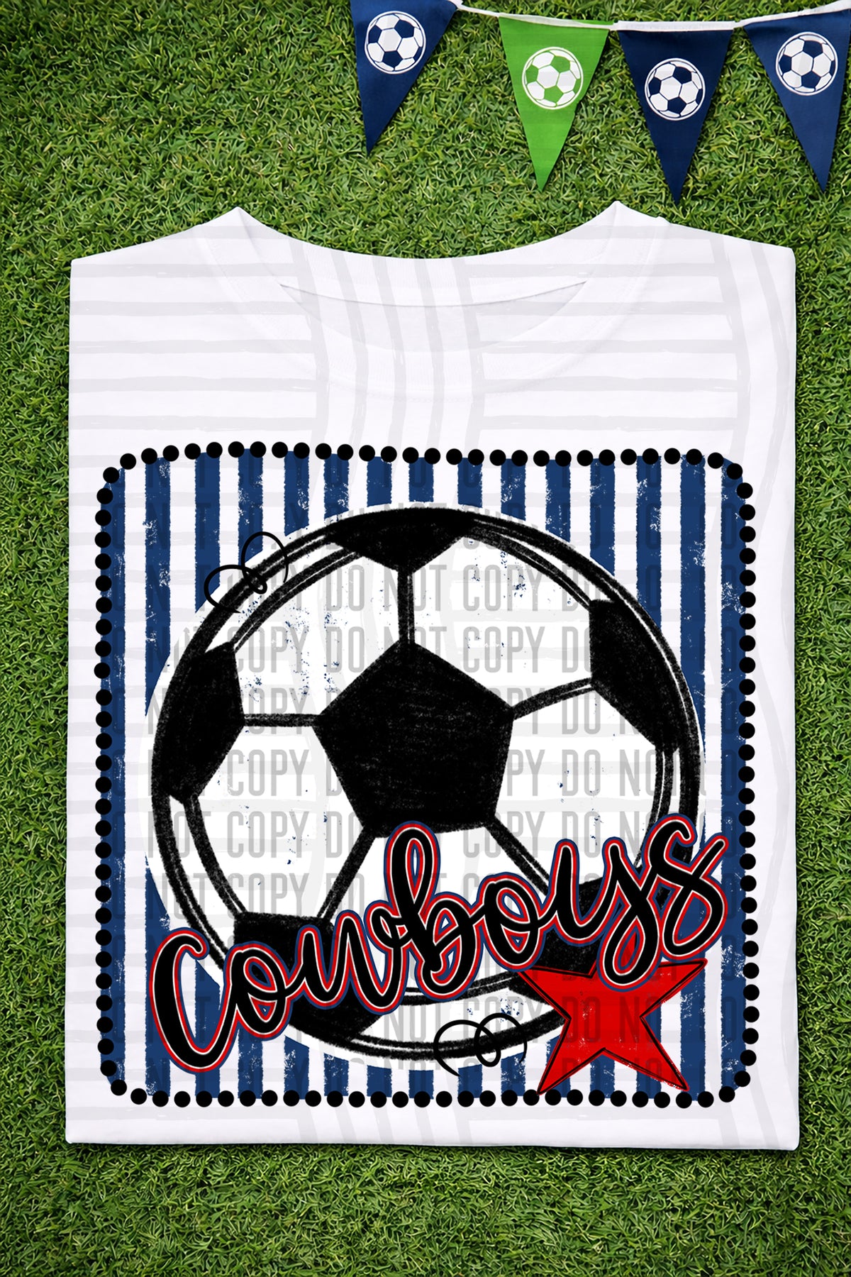 Cowboys RWB Framed (Caplinger) DTF transfer