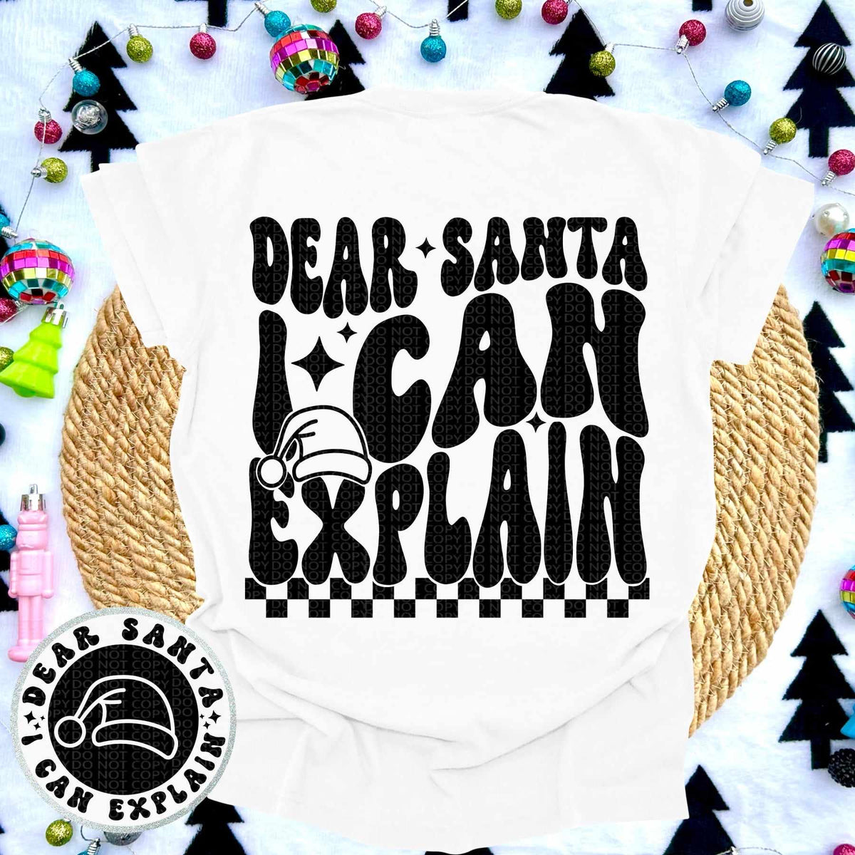 Dear Santa I can explain FRONT ONLY (HW) 62006 DTF transfer