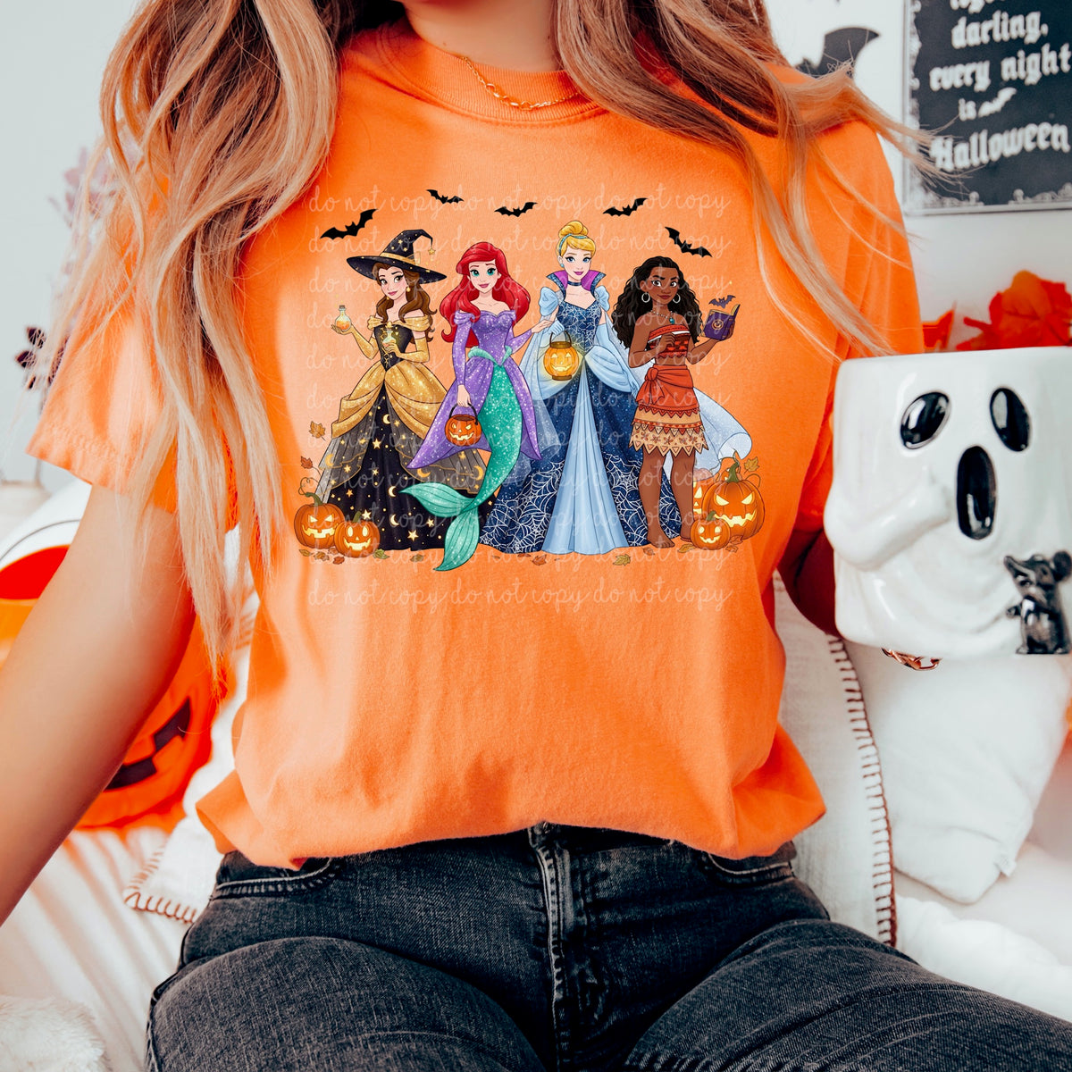 Spooky Princesses 115122 DTF transfer