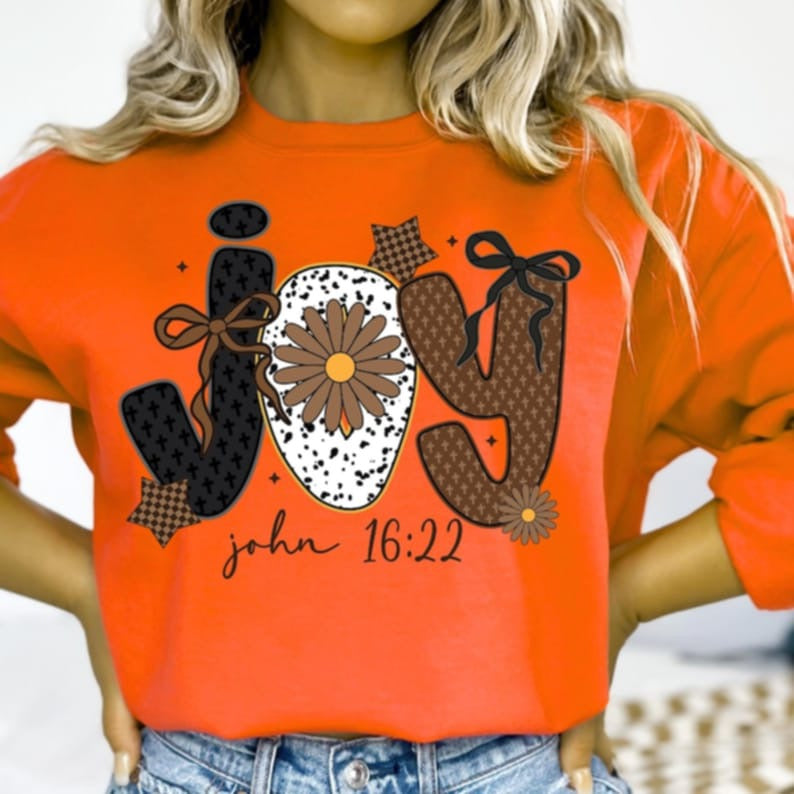 Joy John 16:22 DTF transfer