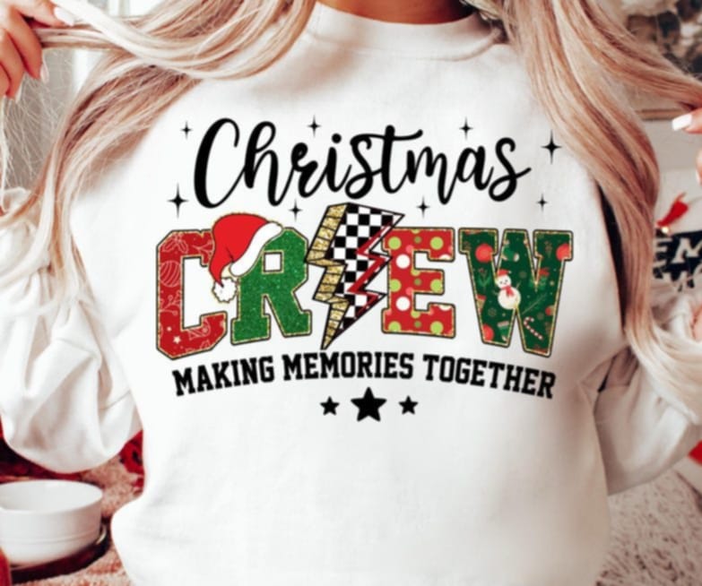 Christmas Crew making memories together DTF transfer