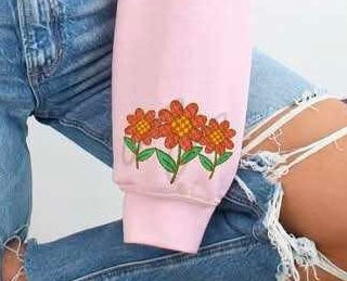 checkered flowers (C’s) 79466 DTF transfer