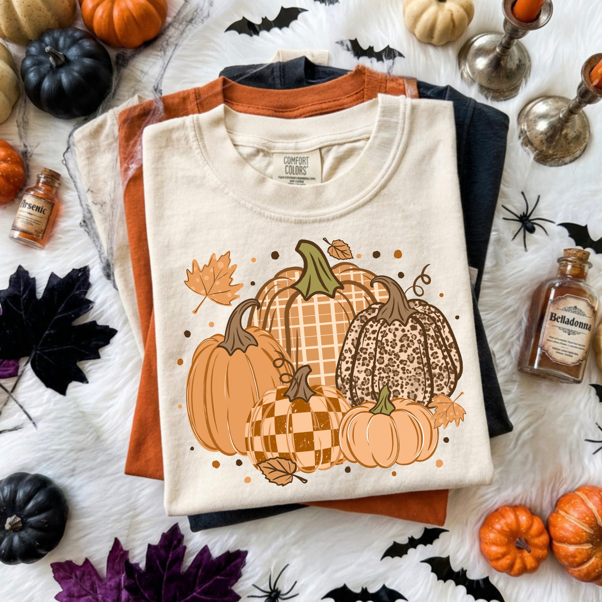Tan pumpkin collage (CSC) DTF Transfer