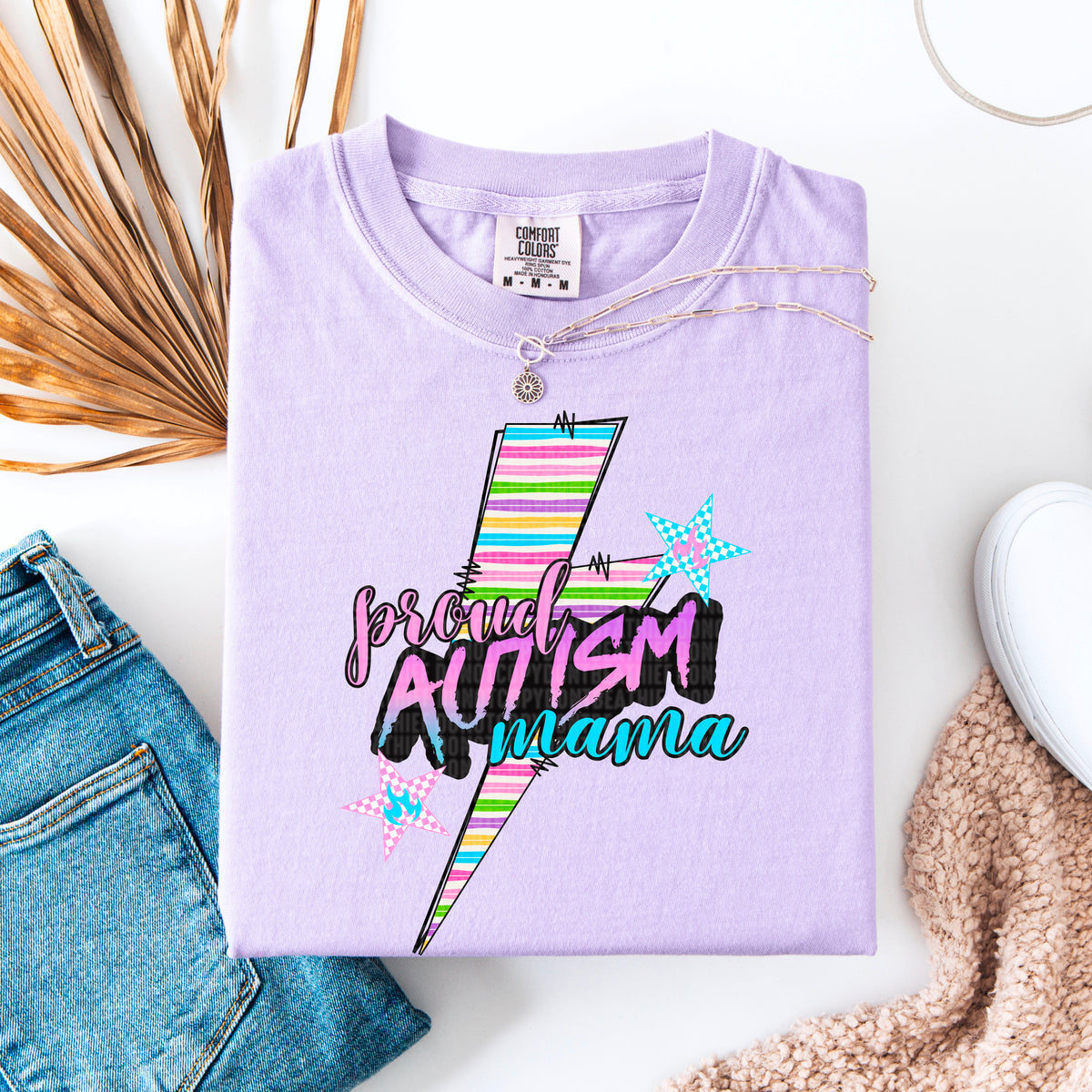 Proud autism mama 93847 DTF transfer