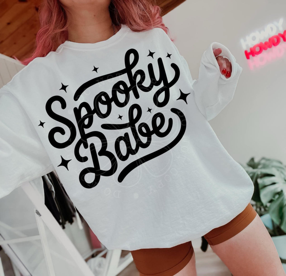 Spooky Babe (lyttle) DTF transfer