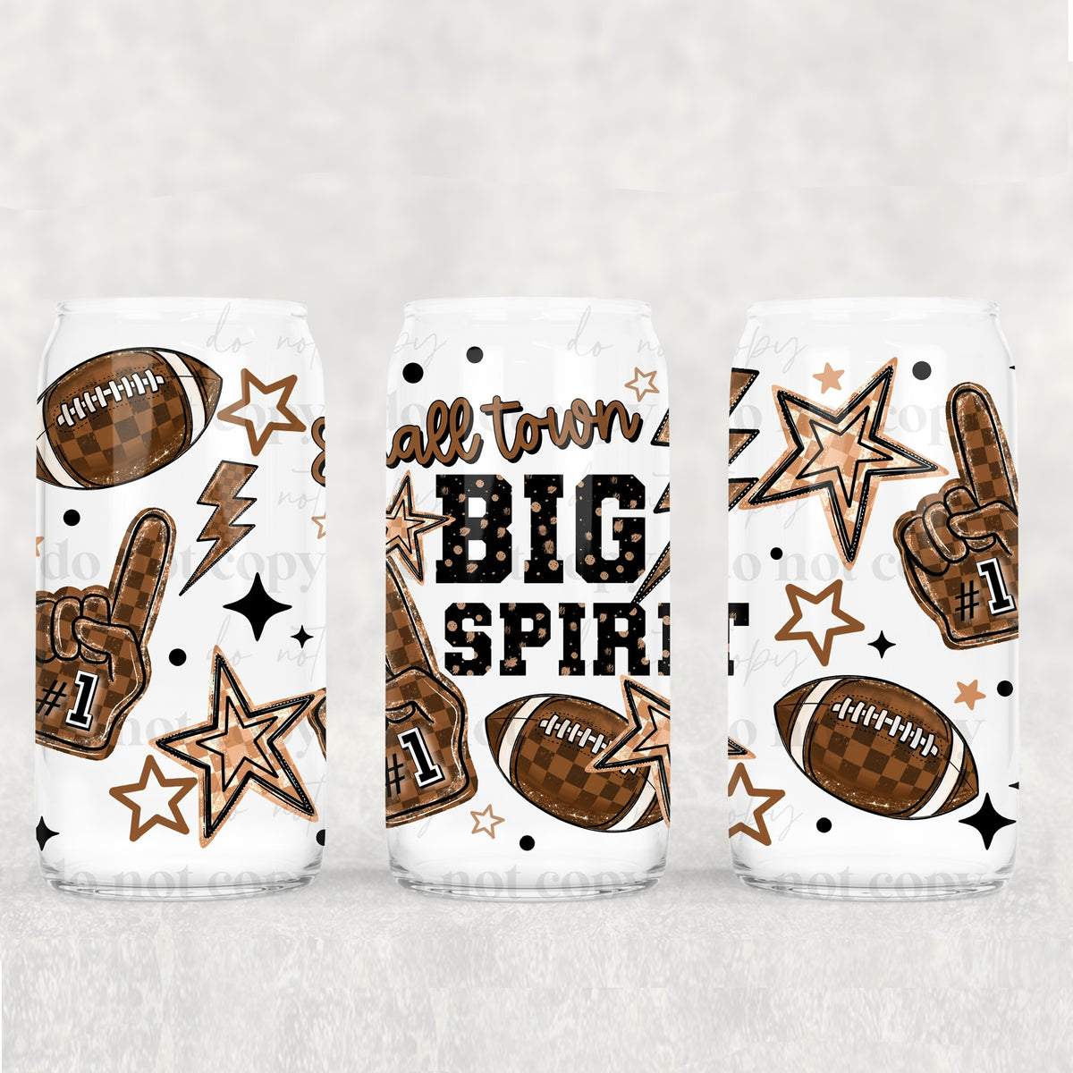 Small town big spirit (exclusive) UV DTF WRAP