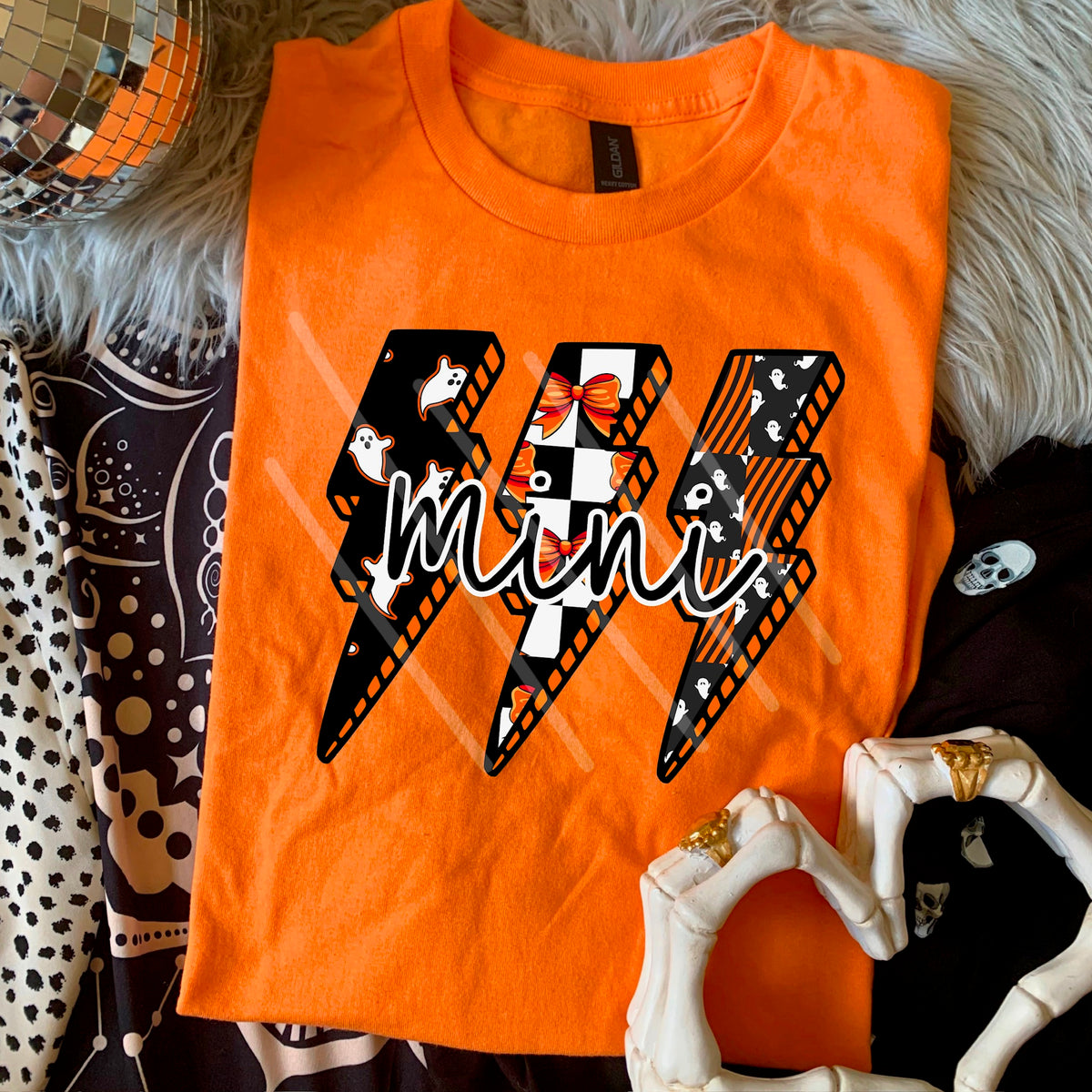 Mini Spooky ghost Lightning Bolts (MZ) 113519 DTF transfer