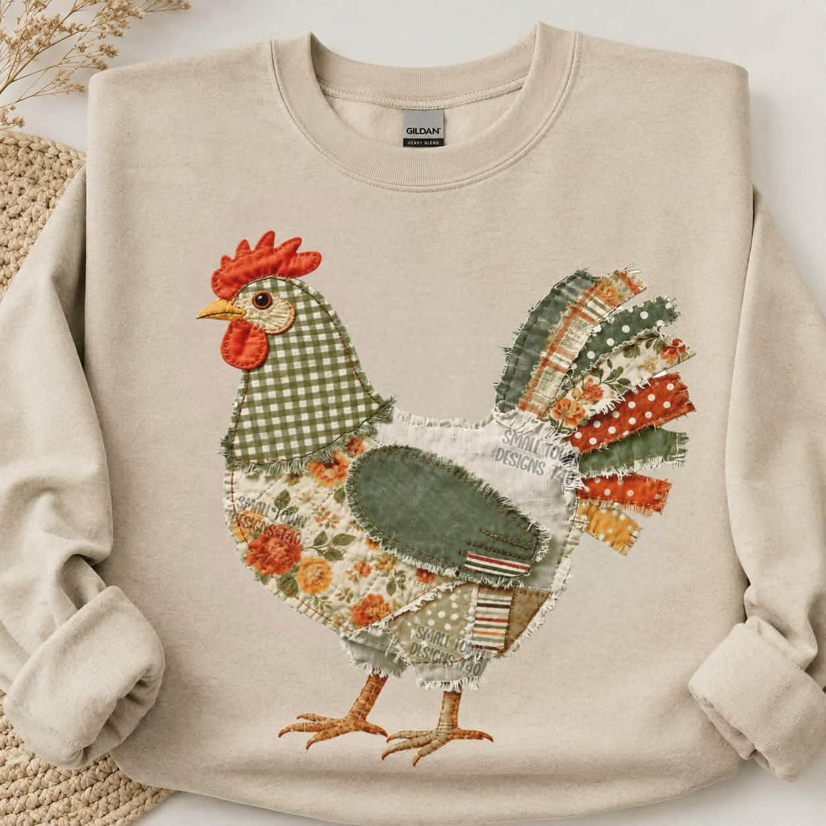 Rooster patch fabric (STD) DTF Transfer