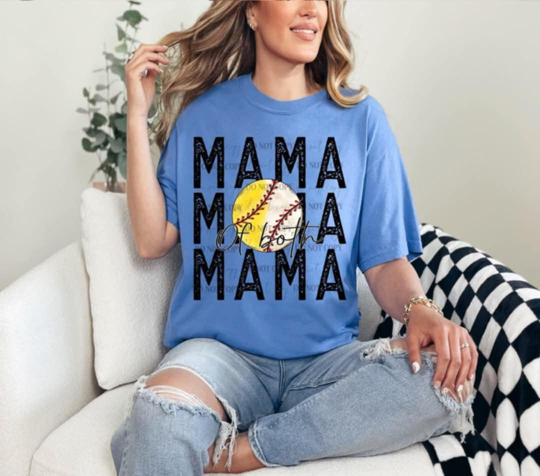 Mama of both stacked (40E) 92613 DTF transfer
