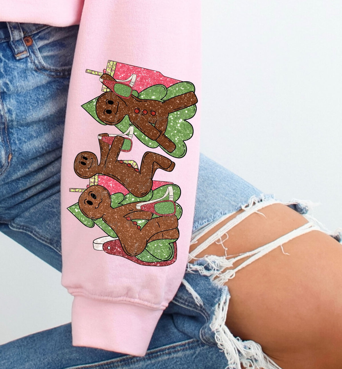 gingerbread ladies sleeve 30227 DTF transfer