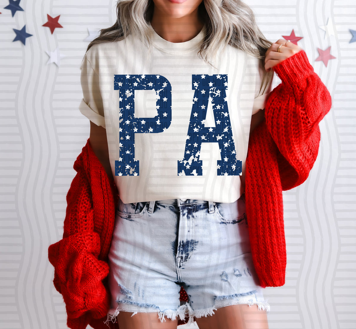 PA white stars (Caplinger) dtf transfer