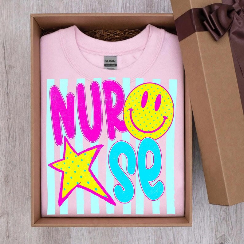 Nurse stripes Sunday Special DTF transfer