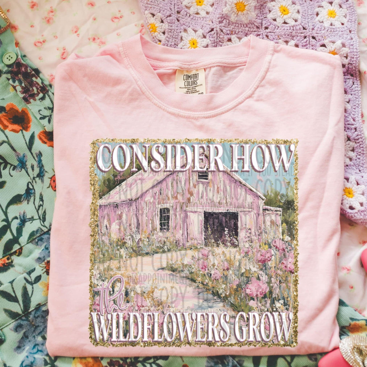 Consider how the wildflowers grow (SWD) 98755 DTF transfer