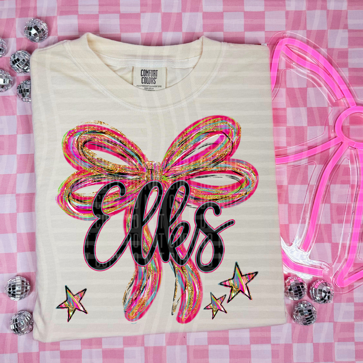 Elks Whimsical Bow (caplinger) DTF transfer