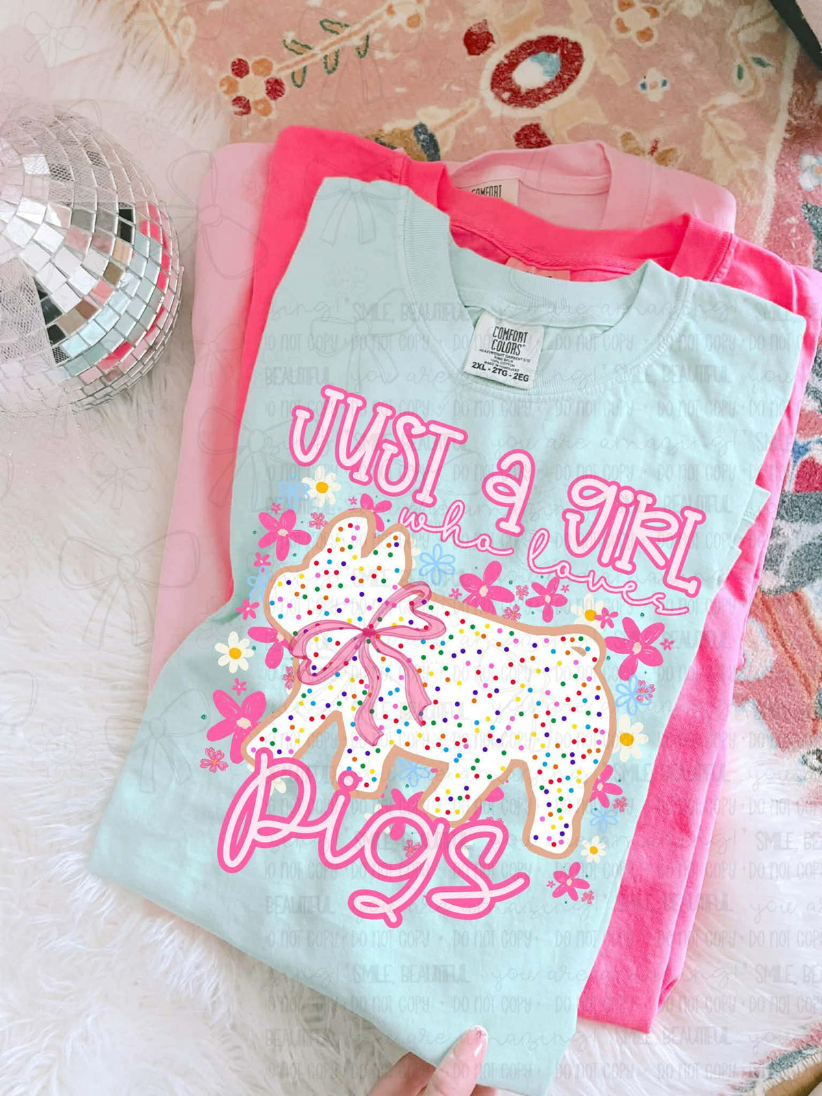 Just a girl who loves pigs (pig cookie) (MZ) DTF Transfer