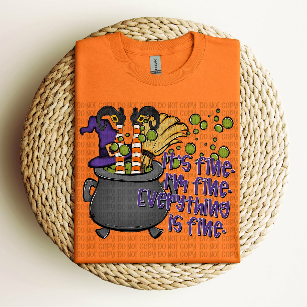 Everything is fine cauldron Sunday Special DTF transfer
