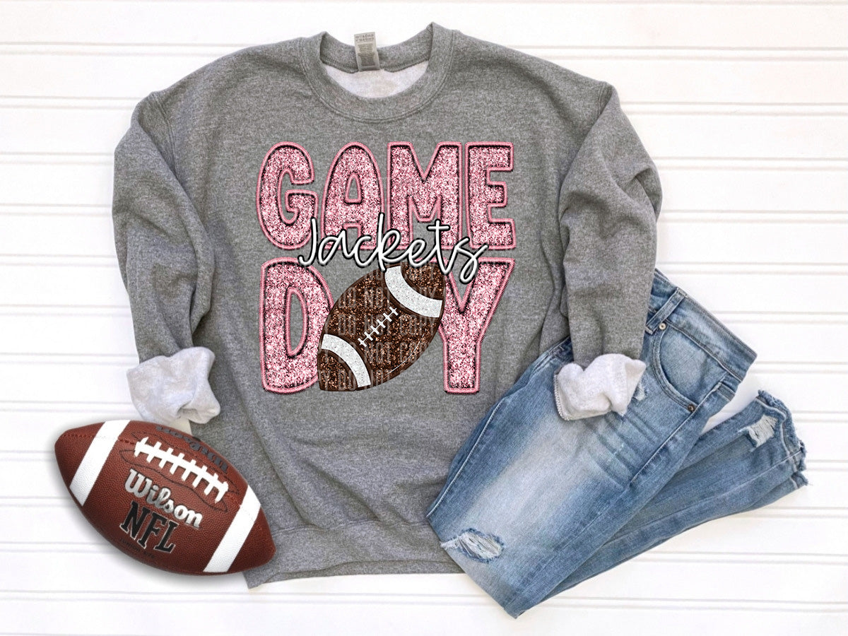 Jackets Game Day Football PINK (Caplinger) DTF transfer