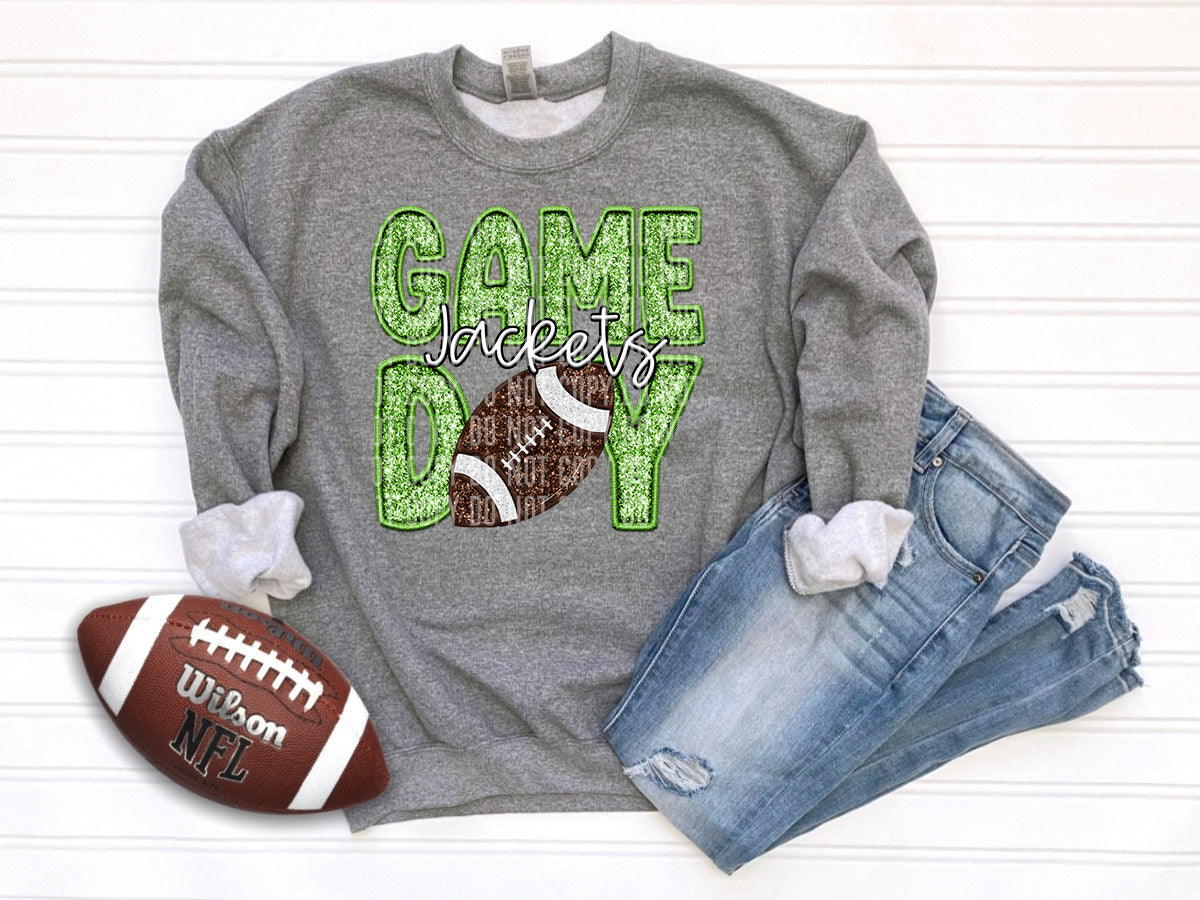 Jackets Game Day Football LIME (Caplinger) 98013 DTF transfer