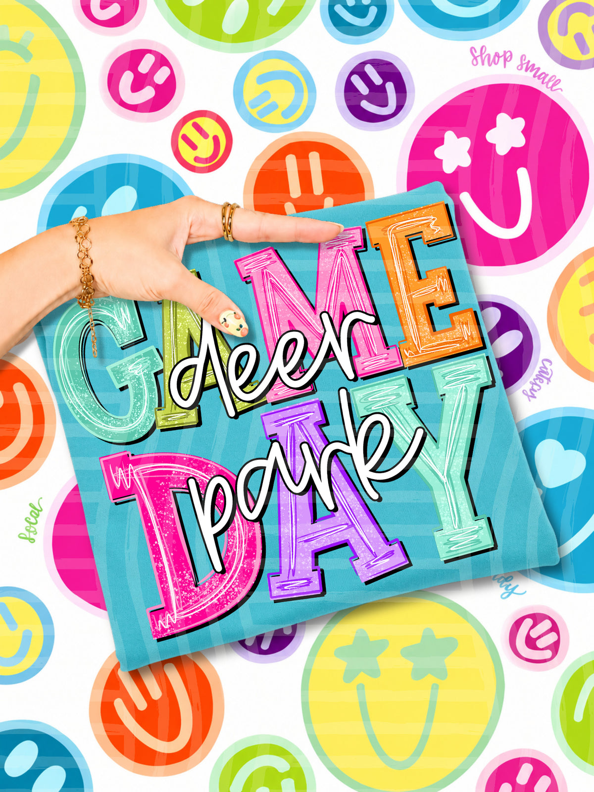 deer park simply colorful game day (caplinger) DTF Transfer