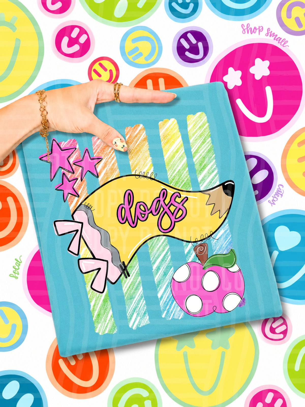 dogs pencil flag (CAPLINGER) DTF Transfer