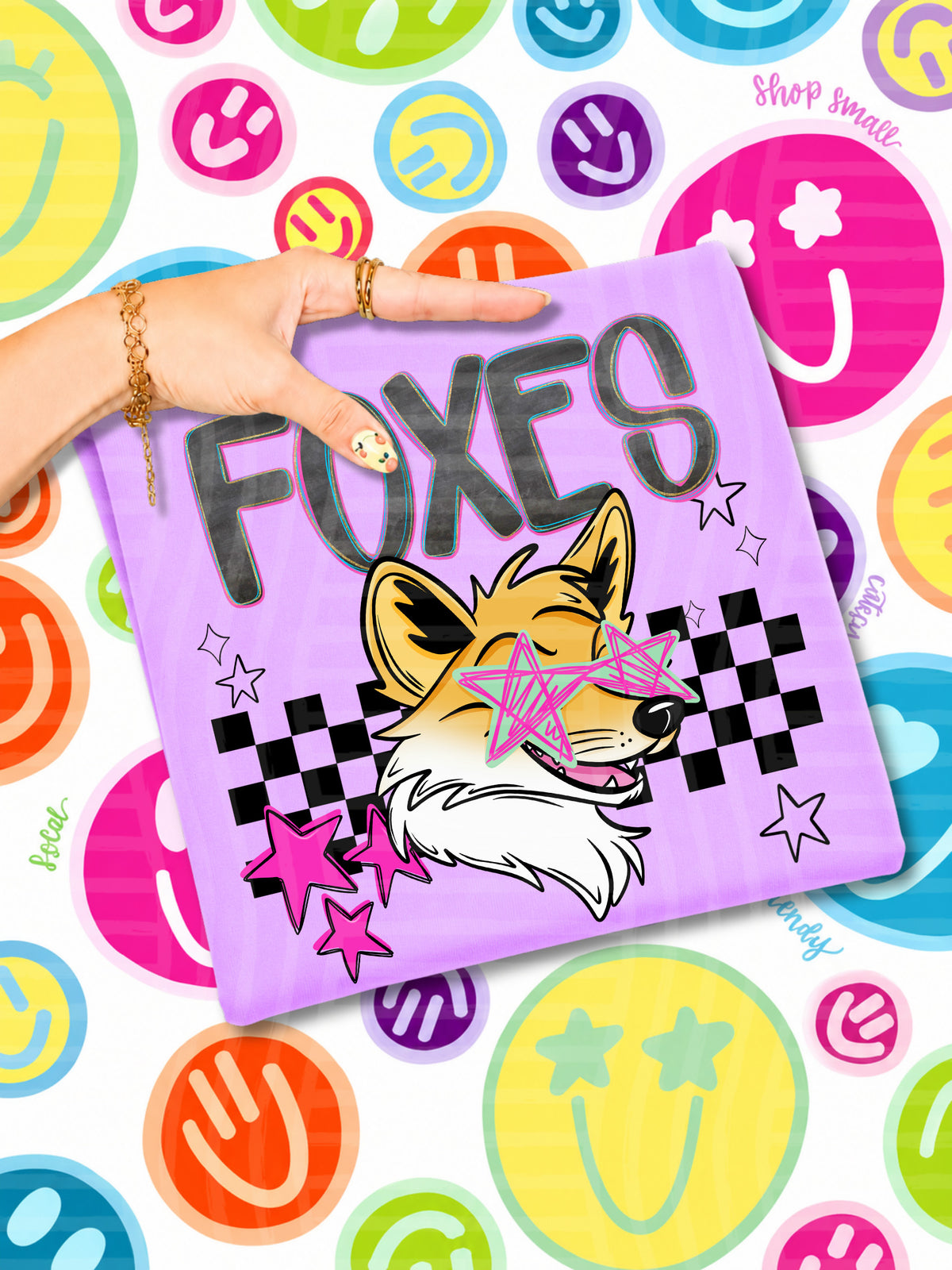 foxes starry eyed checks (CAPLINGER) DTF Transfer