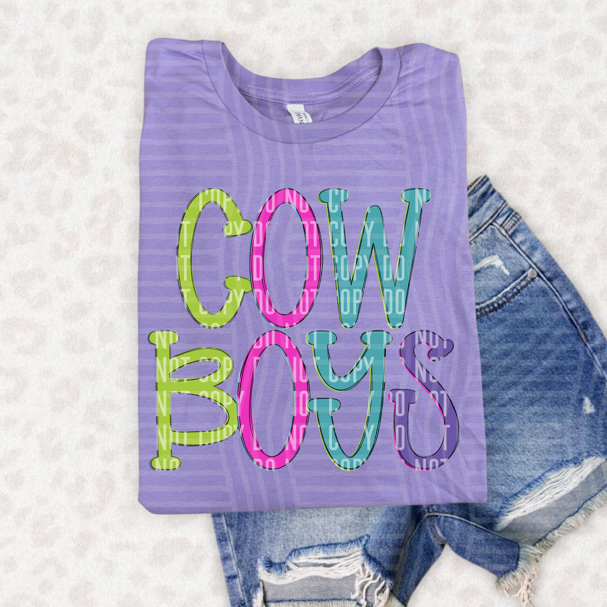 cow boys rainbow bold stacked (caplinger)