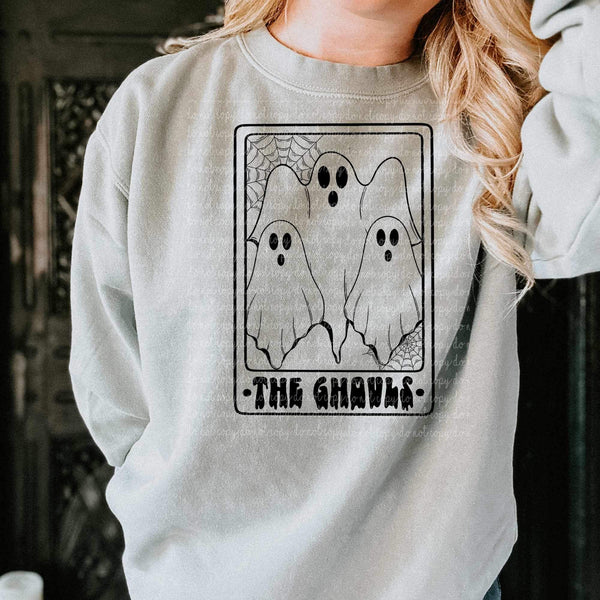 The ghouls (BLACK with card with ghosts) 9319 DTF TRANSFER