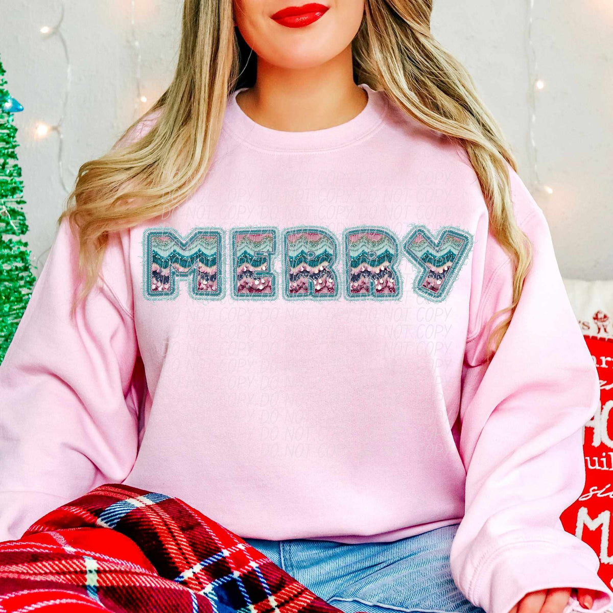Merry blue  (CITY) 65031 DTF transfer