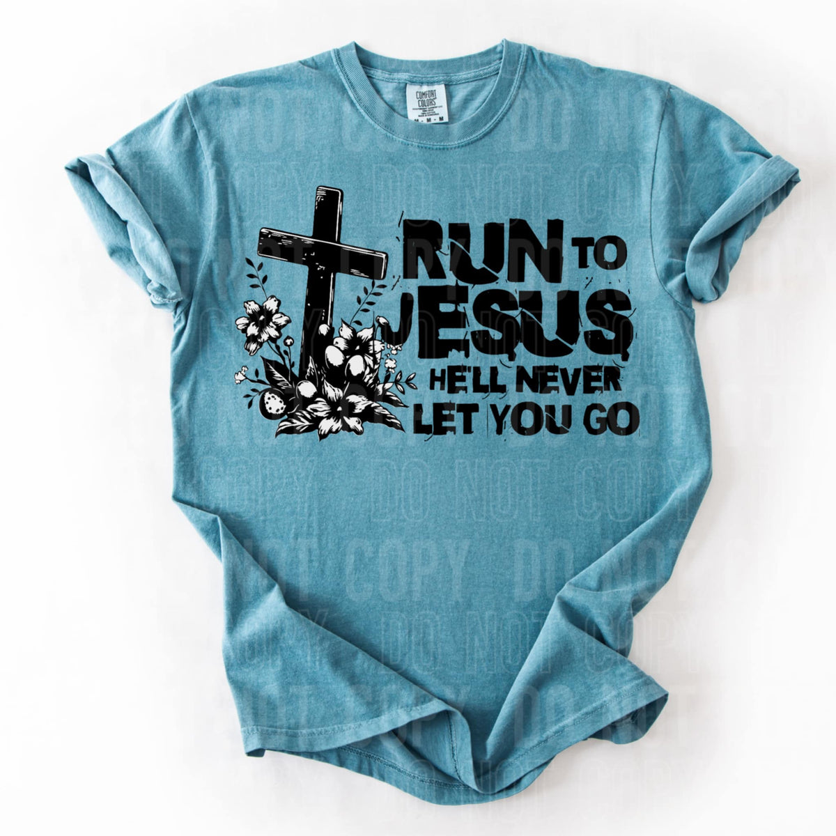 Run to Jesus (SBB) 92076 DTF transfer
