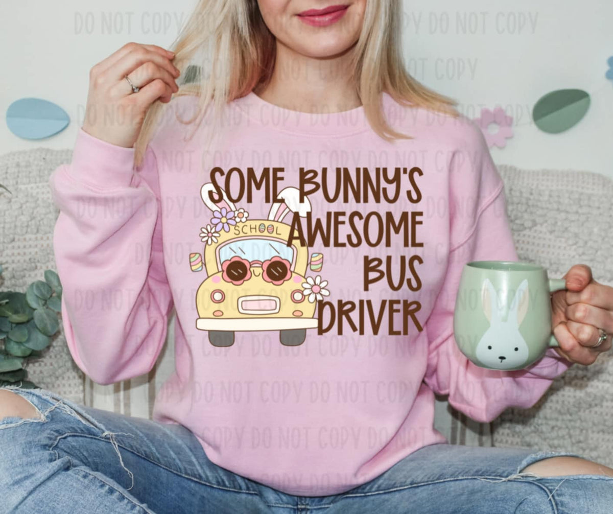 Some bunny’s awesome bus driver (canvista) 91864 DTF transfer