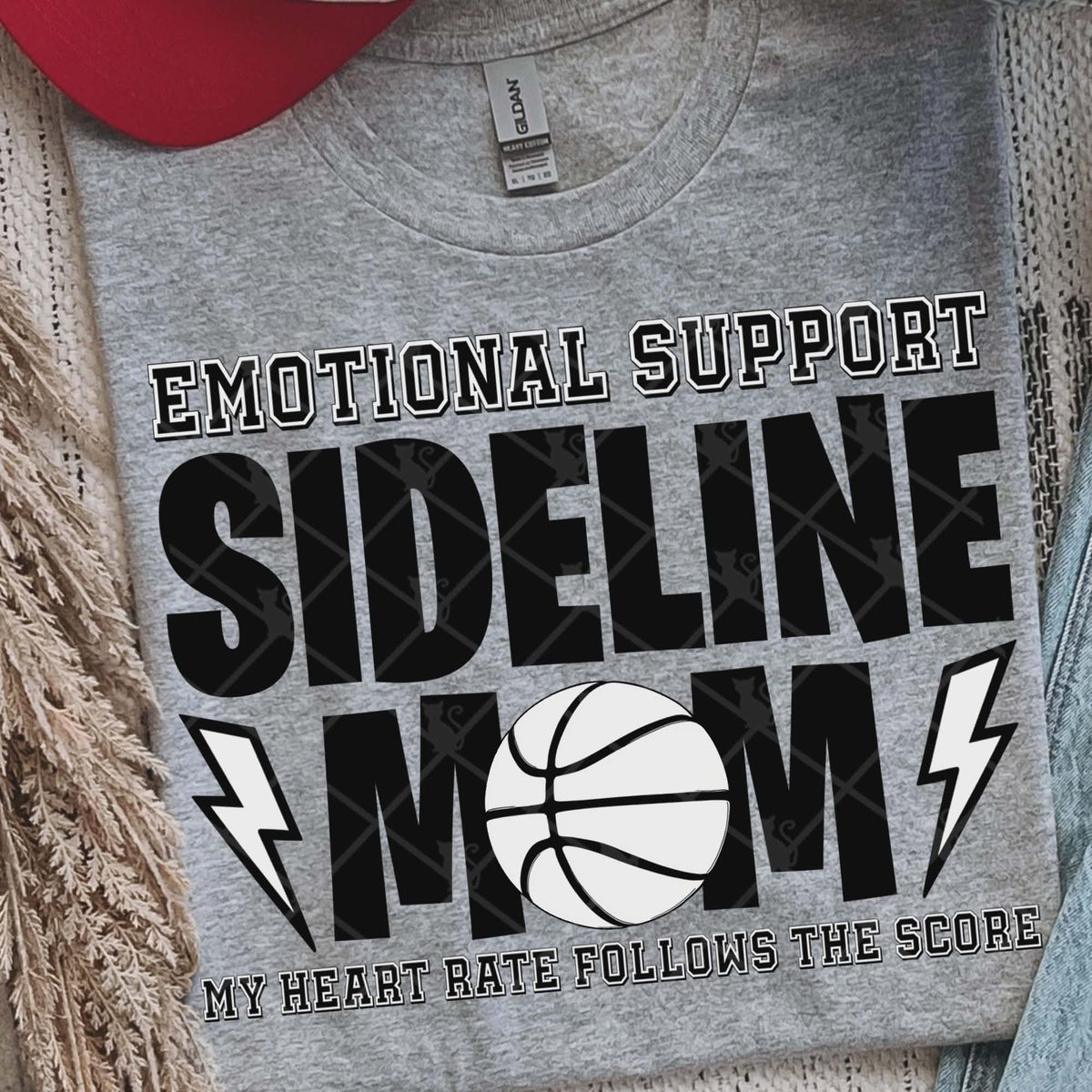 Sideline Mom basketball (Ttd) DTF Transfer