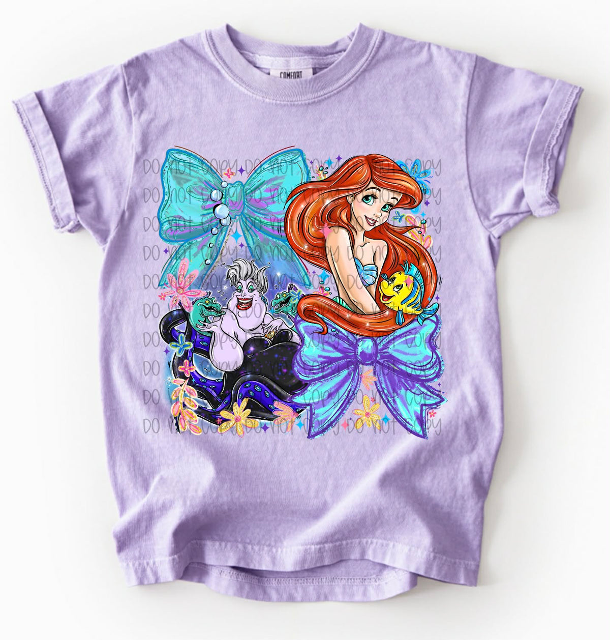 Villain and mermaid bows (SDD) DTF transfer