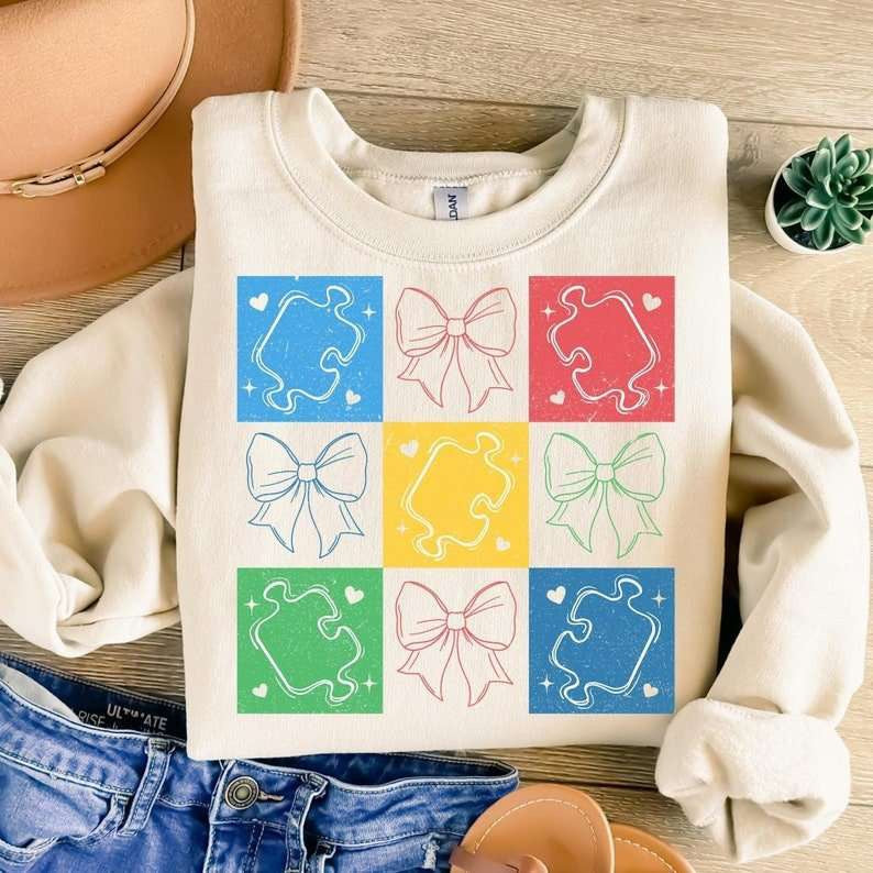 Block puzzle piece collage 80258 DTF transfer