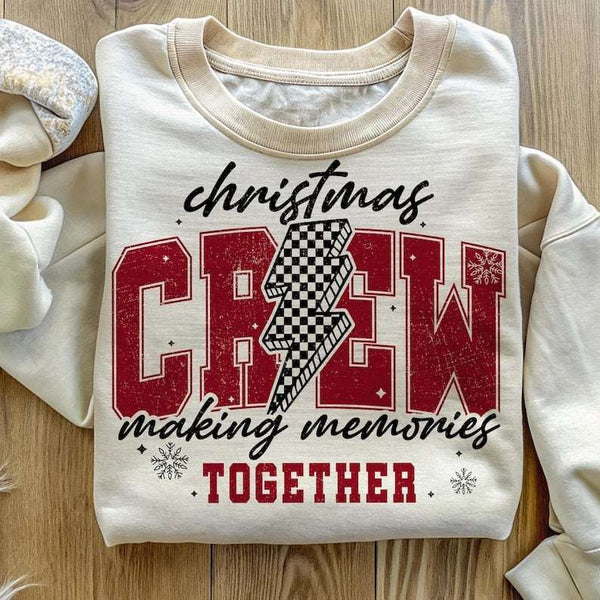Christmas crew making memories together 67512 DTF transfer