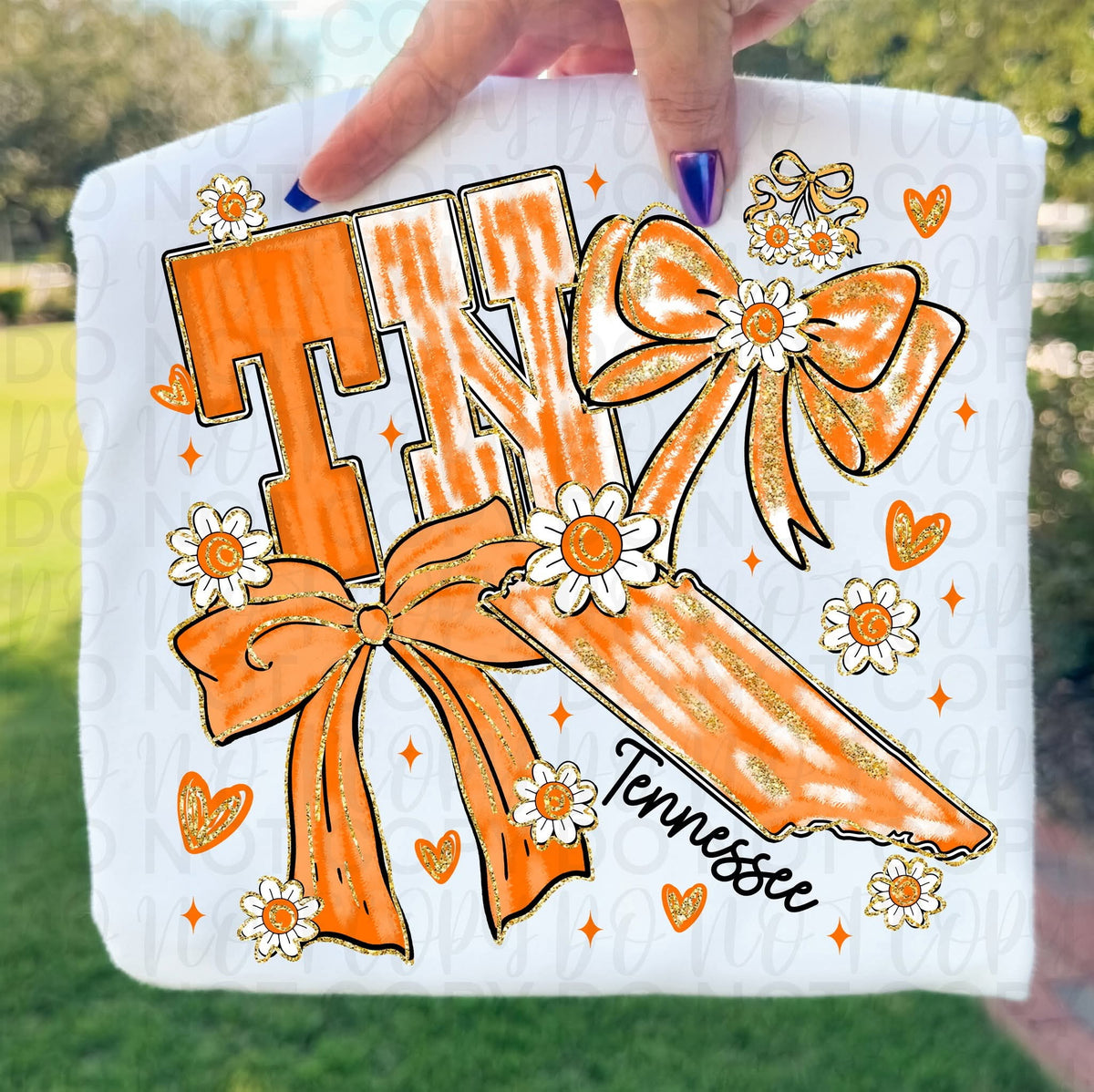 RN brushstroke with bows  SUNDAY SPECIAL DTF transfer