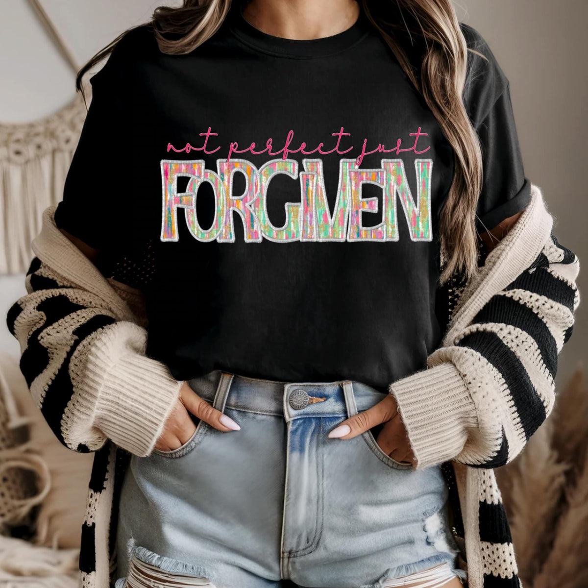 Not perfect just forgiven (SDD) 97692 DTF transfer