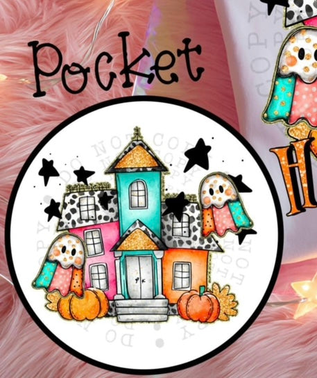 Home sweet haunted home pocket 106263 DTF transfer