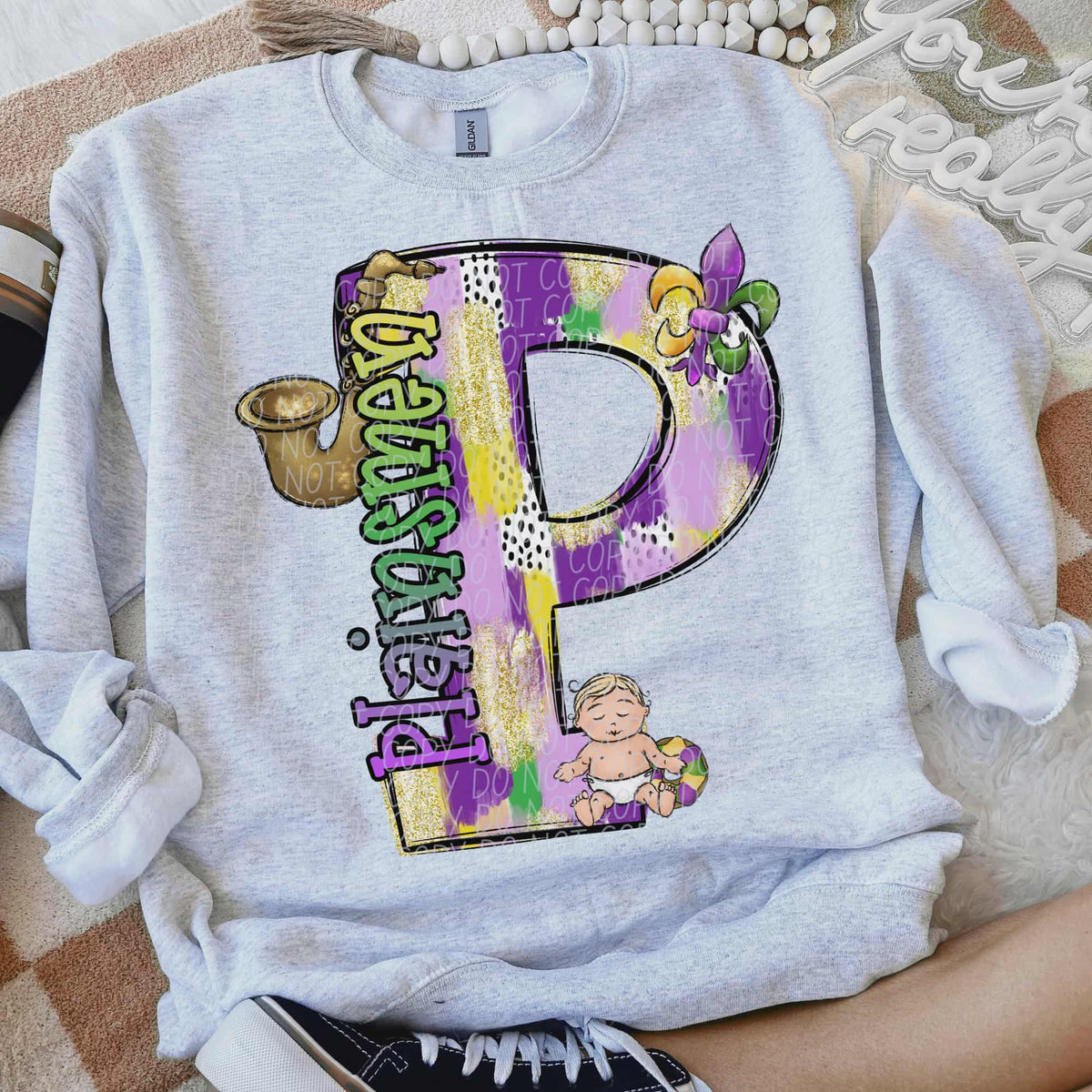 Plainsmen Mardi Gras (city) DTF Transfer