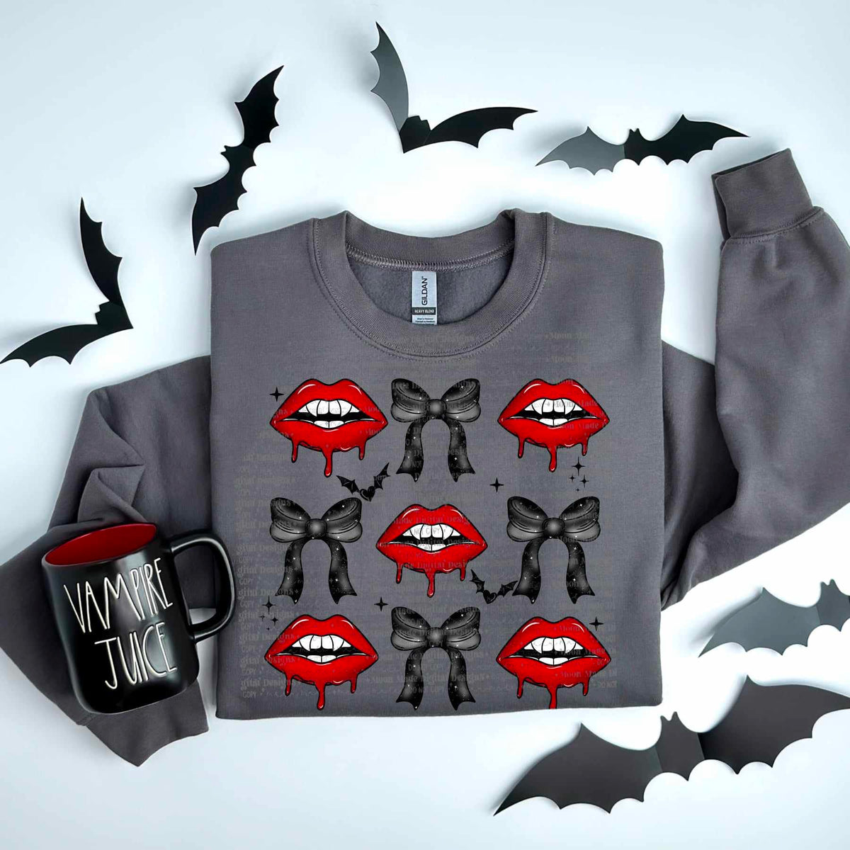 Vampire lips collage (MMD) 58878 DTF transfer