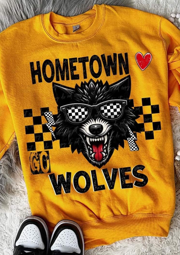Hometown wolves (VIRGO) 55688 DTF transfer