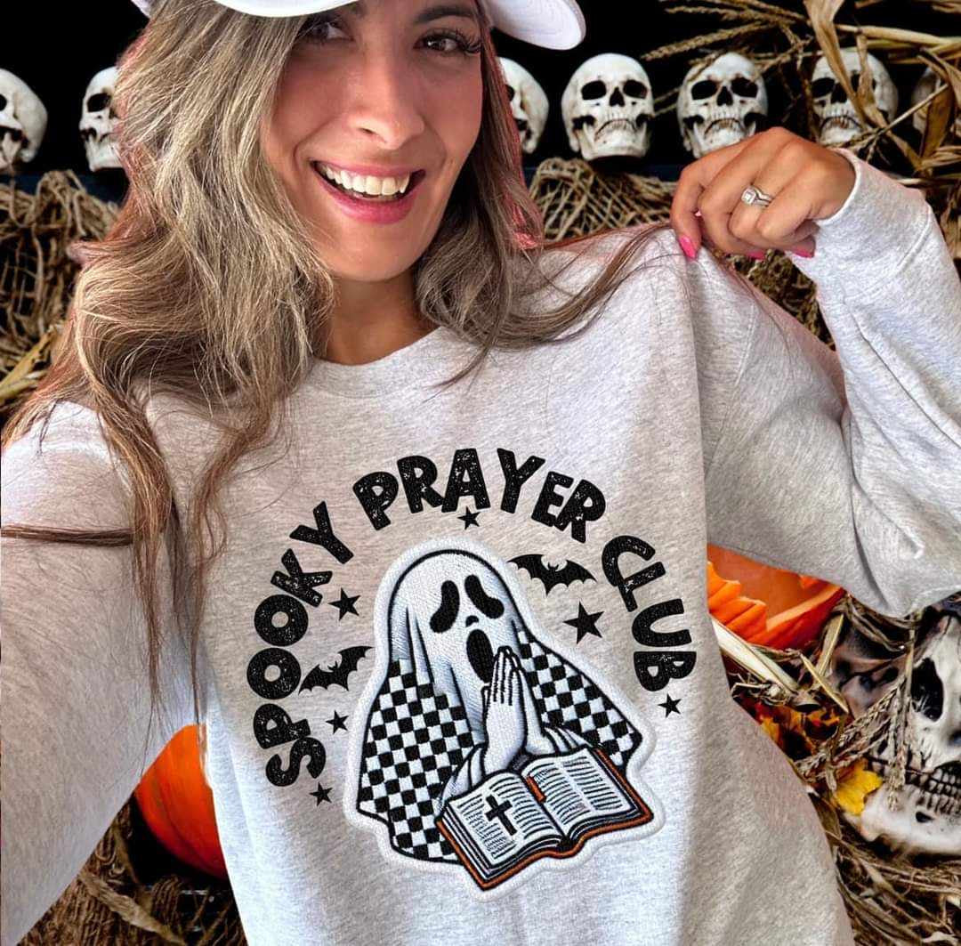 Spooky prayer club 50203 DTF transfer