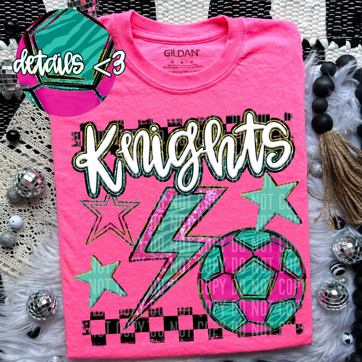 knights Rainbow Soccer (Caplinger) 97393 DTF transfer