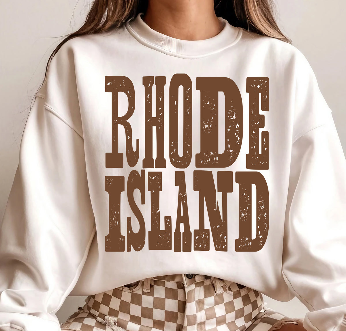 Rhode Island Brown Grunge (S&G) DTF Transfer