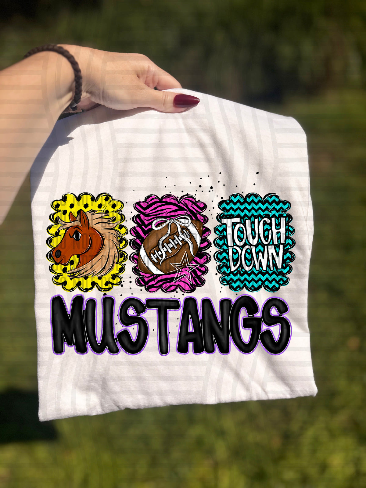 Mustangs Preppy Bright Trio (Caplinger) 113093 DTF transfer