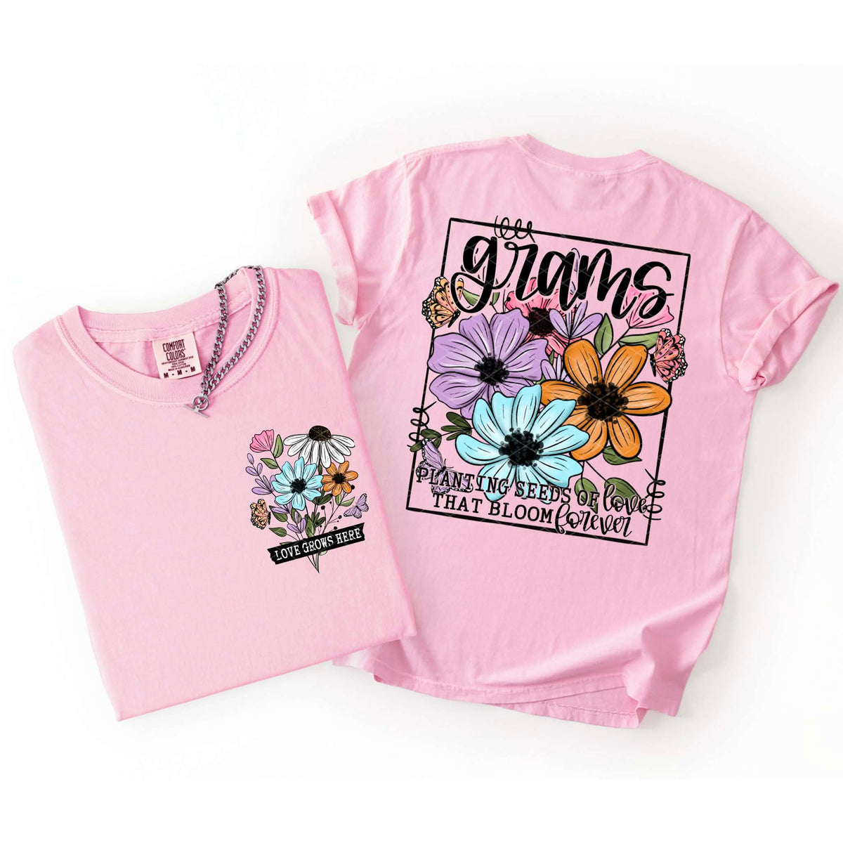 Grams planting seeds (back print only) (SDD) DTF transfer